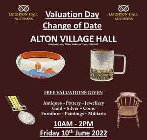 Alton Valuation Day April Change of Date 10th June 2022 (Second Friday)